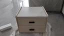 索菲亚床头柜 北欧风极简岩板台面床头柜子 卧室双层储物抽屉收纳柜家品 香槟色 | A类岩板+高脚+双层储物 实拍图