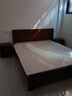 十亿客新中式实木床1.8米双人床主卧经济型1.5米家用储物大床1.2m单人床 胡桃木色床+5CM椰棕床垫+床头柜*2 1.8*2米【店长推荐】 实拍图