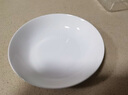 瓷侠客盘子菜盘家用白色骨瓷餐具碟子陶瓷餐盘套装骨碟饺子盘深盘饭盘 8.5英寸稍大菜盘（4个装） 21.8cm 实拍图