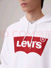 Levi's【特价来袭】李维斯情侣同款经典宽松休闲logo套头连帽卫衣 白色 19622-0018 XL 实拍图