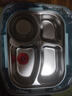 美厨（maxcook）304不锈钢饭盒 加大加深4格学生饭盒餐盘1.6L 配保温袋MCFT8796 实拍图