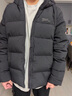 准者长款羽绒服男女情侣款春夏白鸭绒连帽保暖防风加厚运动外套 纯正黑 S (165) 实拍图
