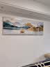 鼎松晖客厅装饰画现代简约大气壁画山水画背有靠山墙画沙发背景墙挂画 旭日东升A款-轻奢高档大气山水画 210x70(适合2.5-3.5米沙发)晶瓷 实拍图