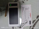贝意品太阳能光能快充移动电源20000/30000毫安大容量便携式户外充电宝3C认证 [旗舰版]白色  20000mAh 实拍图