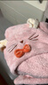 babycare婴儿浴巾暖绒洗澡巾带帽斗篷黑科技发热款翻糖斯莫兔105*105cm 实拍图