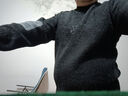 真维斯毛衣男半领高针织衫男士衣服秋冬季潮流男装保暖打底加厚仿羊毛线 20736/24338黑色 3XL 【建议150斤-170斤】 实拍图