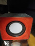 【有线音响】电脑台式低音炮 家用桌面笔记本小音箱 USB多媒体高音质 红色 [线长约65cm] 实拍图