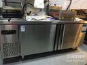 银都餐饮设备 操作台冰柜商用冰箱冷藏柜 冷藏工作台平冷卧式冰柜商用双温厨房冷冻柜不锈钢保鲜柜 全铜管冷冻-二级能效 1.2米*0.8米*0.8米 实拍图
