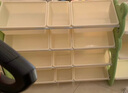 幼贝臣儿童玩具收纳架多层家用宝宝置物架玩具箱储物架组合分类整理神器 【大号豪华版】-小熊收纳架-绿色 实拍图