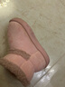 B.Duck小黄鸭童鞋儿童棉靴冬季男女童宝宝加绒保暖毛绒短靴6804粉色27 实拍图