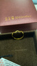 金至尊（3D-GOLD)黄金戒指女磨砂水波纹活口999足金送女朋友老婆生日礼物计价 金重1.02克（配珠宝礼盒） 实拍图