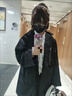 EJOT懒惰系男士风衣中长款春夏秋薄款三件套韩版宽松潮流帅气风衣外套 黑色单件 2XL_140-160 实拍图