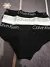 Calvin Klein内衣女士提花ck棉质微弹半包臀防夹臀三角内裤女 实拍图