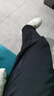 罗蒙（ROMON）休闲裤男商务休闲时尚职业西装裤弹力修身加绒裤子男装藏青色32 实拍图