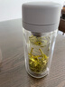 双立人（ZWILLING）水杯泡茶杯咖啡杯双层玻璃茶滤杯大容量车载便携杯子过节礼物 灰色 310ml 实拍图