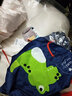 稚新秋冬男女宝宝吃饭罩衣儿童围裙长袖防水反穿衣护衣罩衫倒褂条绒 大兜兔绿 100（16码建议2-3周岁） 实拍图