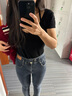 真维斯（JEANSWEST）牛仔裤女2025夏季薄款高腰显瘦韩版弹力小脚铅笔长裤子蓝灰色27 实拍图