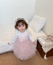 G.duck小黄鸭童装女童连衣裙春秋儿童裙子公主裙女孩蓬蓬蛋糕裙生日礼服 粉色 130 建议7~8岁【120-130cm】cm 实拍图