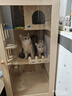 【纯实木】松木猫别墅猫柜 家用室内超大自由空间猫窝 养猫专用笼 经典120*60*60【三层】 【原木】送上门+自己安装+侧门 实拍图