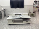 宜造（YIZAO）电视柜落地一体靠墙客厅轻奢高级感家用小户型伸缩茶几电视柜组合 【钢化玻璃茶几】白纹理120CM 自主安装 实拍图