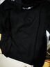 真维斯（Jeanswest）男士春秋季新款圆领套头针织衫打底时尚薄款舒适弹力百搭上衣 黑色-圆领 4XL 码 (190-200斤) 实拍图