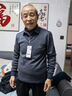 罗蒙（ROMON）针织衫男加厚加绒保暖中青年衬衫领冬季商务休闲毛衣606兰灰170 实拍图