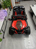 小嘎子儿童电动车四轮可坐儿童电动可坐人玩具车可坐人 至尊蓝|皮座+加大电瓶+四驱+软胎 实拍图