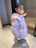 巴拉巴拉巴拉巴拉童装女童羽绒服小童冬儿童宝宝亮面外套加厚上衣时尚洋气 红色调00366 110 实拍图