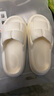 京东京造【软欧包】花瓣拖鞋时尚厚底软弹休闲浴室凉拖鞋女士珍珠白38-39 实拍图