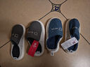 洁丽雅防水羽绒棉拖鞋男士冬季室内情侣居家保暖加绒防臭防滑棉鞋女秋冬 蓝色 【1.0经典款 店长推荐】 42-43 【适合41-42码】 实拍图