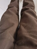 【加绒保暖】秋冬加绒加厚休闲裤显瘦时尚高腰长裤宽松小脚裤 深咖(白色里绒) 2XL(90-105斤可穿) 实拍图