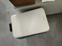 BOBO不锈钢夹缝脚踏式垃圾桶卫生间厨房客厅家用奶油风8873奶白15L  实拍图