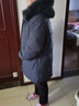雅鹿雅鹿羽绒服女2023新款冬季60岁奶奶外套狐狸毛领脱卸帽XWJ 高级灰 190/5XL（建议160-180斤） 实拍图
