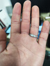 Colaivkloia情侣戒指男女对戒银一对磨砂款可调节婚戒情人节生日礼物送男女友 Tk310-男款+60CM皮绳 美号10号 实拍图