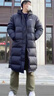 李宁长款棉服羽绒服男士冬季新款保暖运动休闲外套运动服 黑色-1(长棉服） XL 实拍图