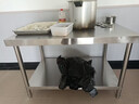 京集加厚不锈钢工作台双层厨房操作台置物架商用打荷台桌子切菜桌定制 加厚二层长80宽50高80 实拍图
