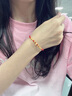 中国黄金本命年黄金手链女足金五福蛇转运珠红绳生日礼物送女朋友老婆实用 【爆富蛇宝】蛇年本命年礼物 实拍图