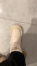 骆驼（CAMEL）雪地靴女简约厚底束带中筒保暖靴 L23W577074 米色 36  实拍图
