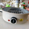 扬子围炉煮茶电围炉电炉烤火炉套装器具全套电烧烤炉家用围聚烤肉炉 白色烤炉+烤网 1层 实拍图