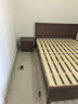 兴瑀汇实木床1.5米1.8m新中式双人床胡桃色木床主卧家用现代简约单人 胡桃色床+双抽+床头柜1 1.5米*2米框架结构 实拍图