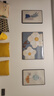 集简季奶油风客厅装饰画现代简约沙发背景墙挂画花卉高级感三联壁画 实拍图