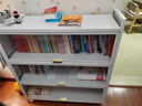 唐辑钢制书架书柜防尘落地多层带门铁艺书架置物架收纳储物柜四层100 实拍图
