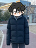 黑冰25新款户外700蓬鸭绒男款加厚防风保暖羽绒服D F8905MJ 黑色 2XL 实拍图