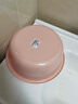 京东物流 加厚塑料洗脸盆家用洗衣服盆小面盆学生洗脚盆洗菜泡脚 粉色 大号1个（29cm） 实拍图