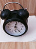 闹钟学生专用复古机械打铃大音量家用时钟可充电起床神器男孩女孩儿童自律时间管理闹铃小钟表 黑色4寸【送电池】 干电池 实拍图