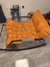 初学者摇椅午休躺椅客厅懒人沙发阳台休闲逍遥椅子双人摇摇椅舒适沙发椅 橙色+千鸟格【双人位摇椅】 实拍图