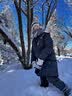 目丸帽子男士滑雪帽户外护耳防风雷锋帽男冬季棉帽保暖飞行员防寒骑车 灰色+护目镜+浅灰拼接男款 实拍图