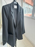 尚都比拉职业通勤西装套装女春秋正装西服外套裤子面试两件套 深灰色 M 实拍图