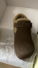 星期六女童勃肯鞋加绒儿童鞋2024冬季新款女儿二棉单鞋毛毛鞋 棕色 36  实拍图
