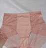 杰曼丽高腰蕾丝收腹内裤女超薄桑蚕丝底裆夏季薄款透气微收腹大码裤头 3条装（雾兰+浅灰+胭粉）桑蚕丝裆 2XL (110-150斤) 实拍图